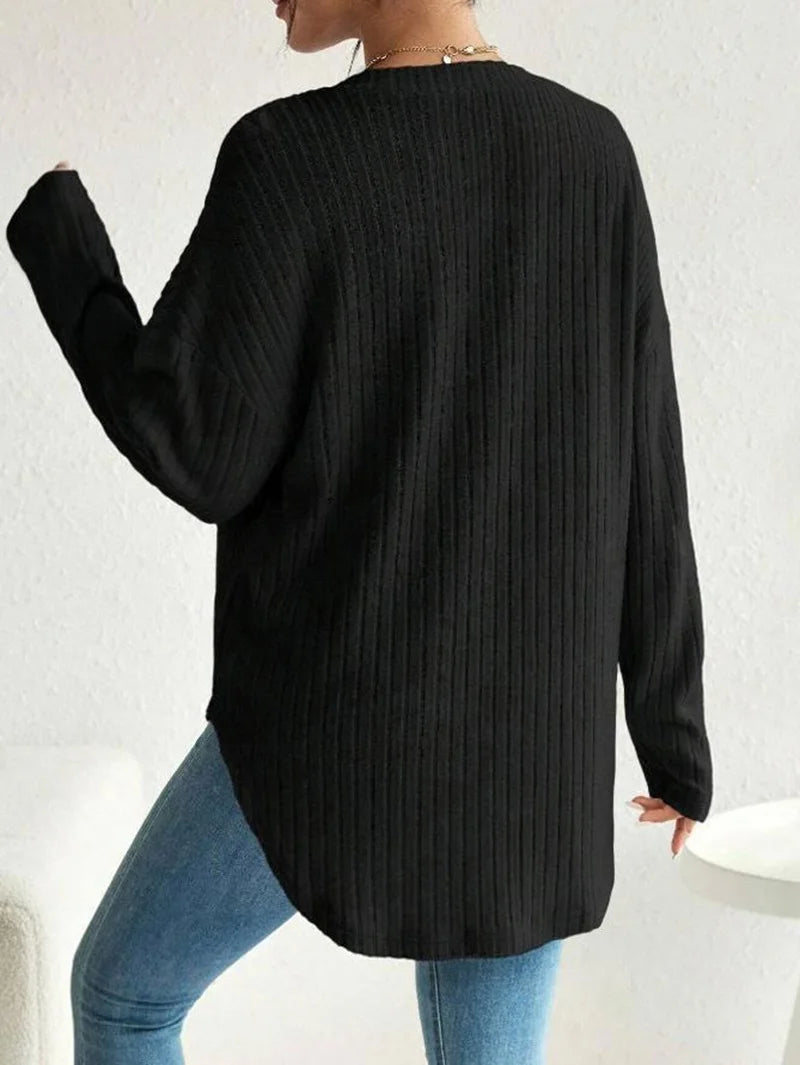 Nurtura – V-Neck Knit Nursing Blouse