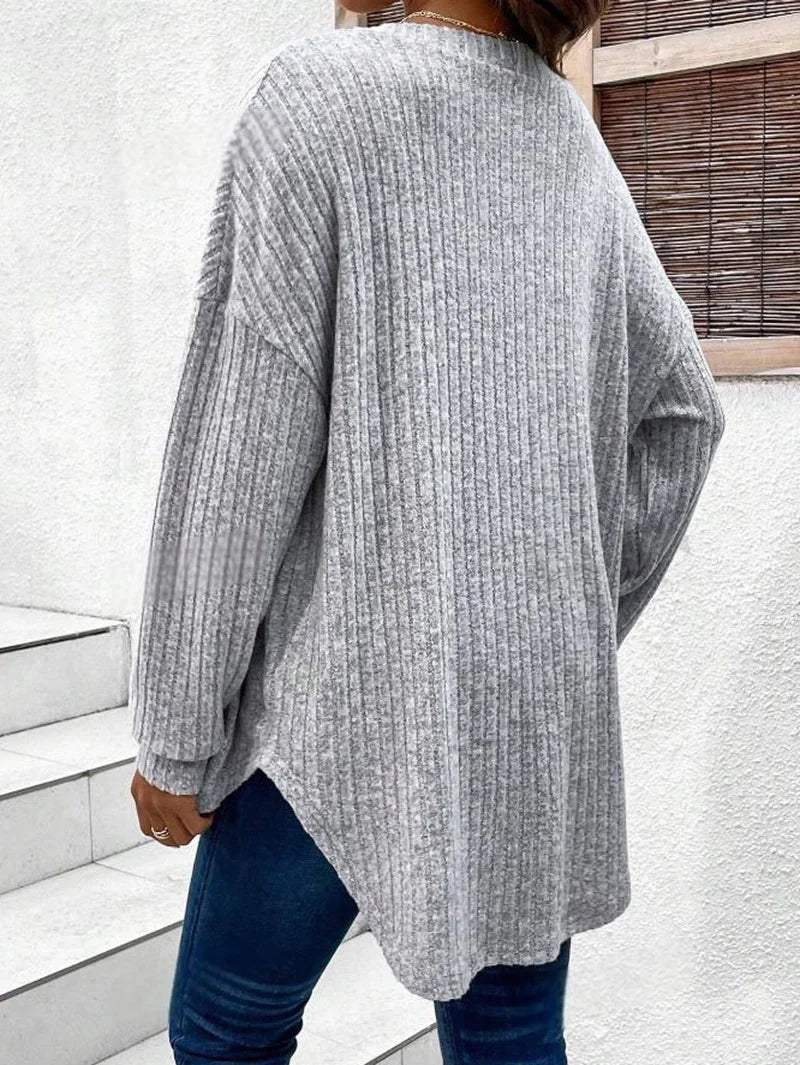Nurtura – V-Neck Knit Nursing Blouse