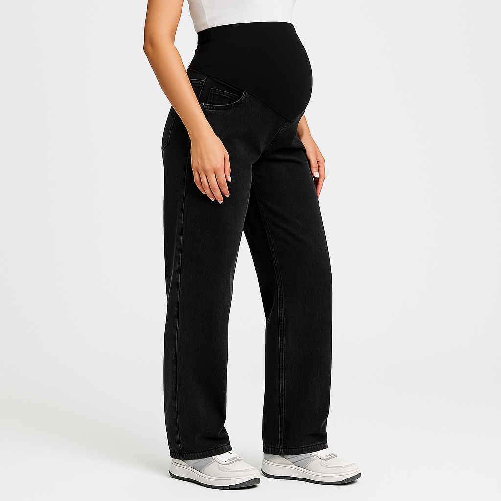 BloomFlex – Belly Support Wide-Leg Jeans