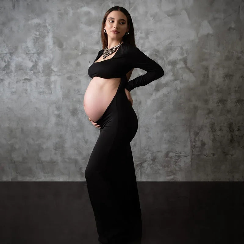 Veloura – Backless Maternity Bodycon Gown