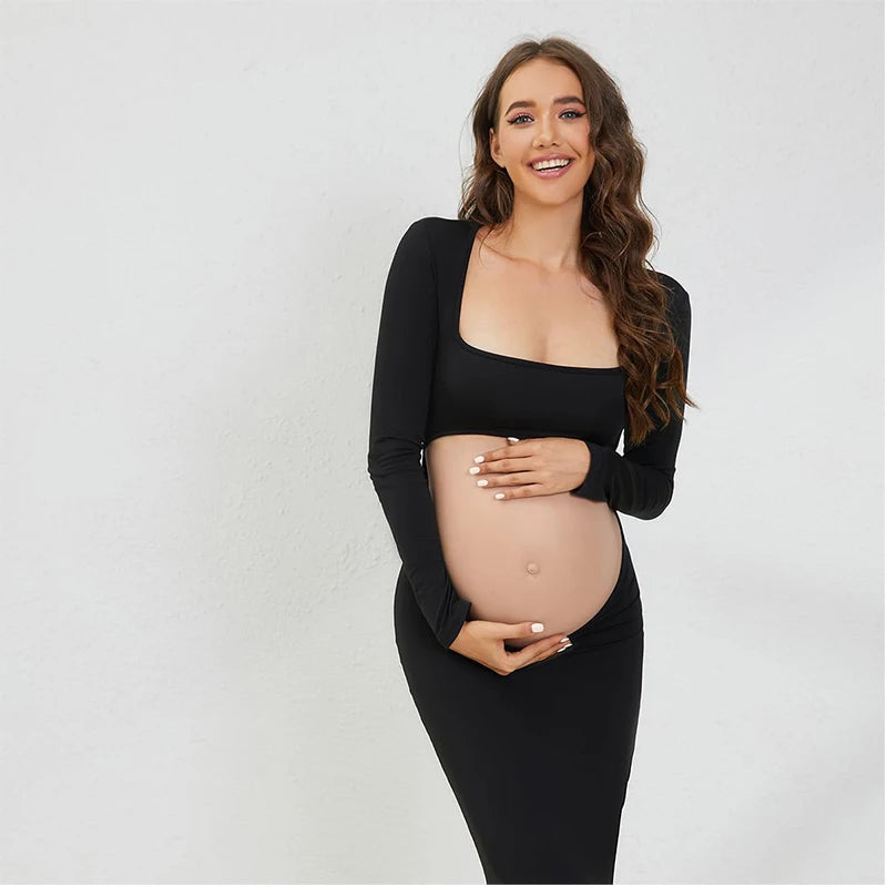 Veloura – Backless Maternity Bodycon Gown