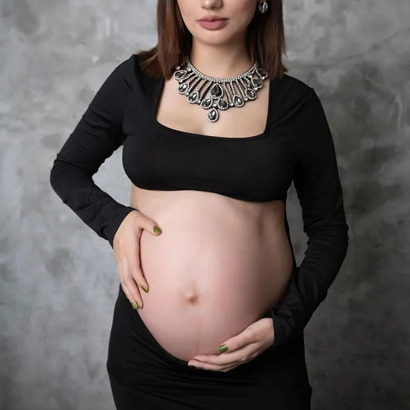 Veloura – Backless Maternity Bodycon Gown
