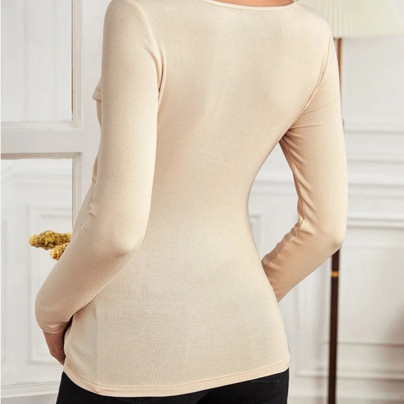 Marvella – Cross-Wrap Ribbed Maternity Top