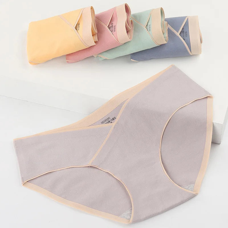 NestSoft – 5pc Low-Waist Cotton Maternity Brief Set