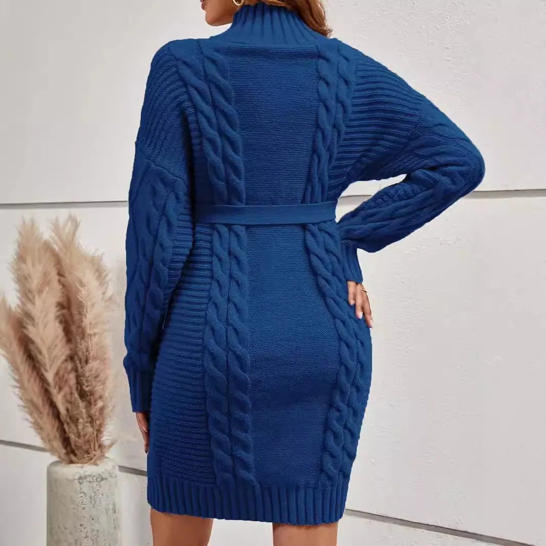 Woven Nest – Knit Turtleneck Maternity Dress