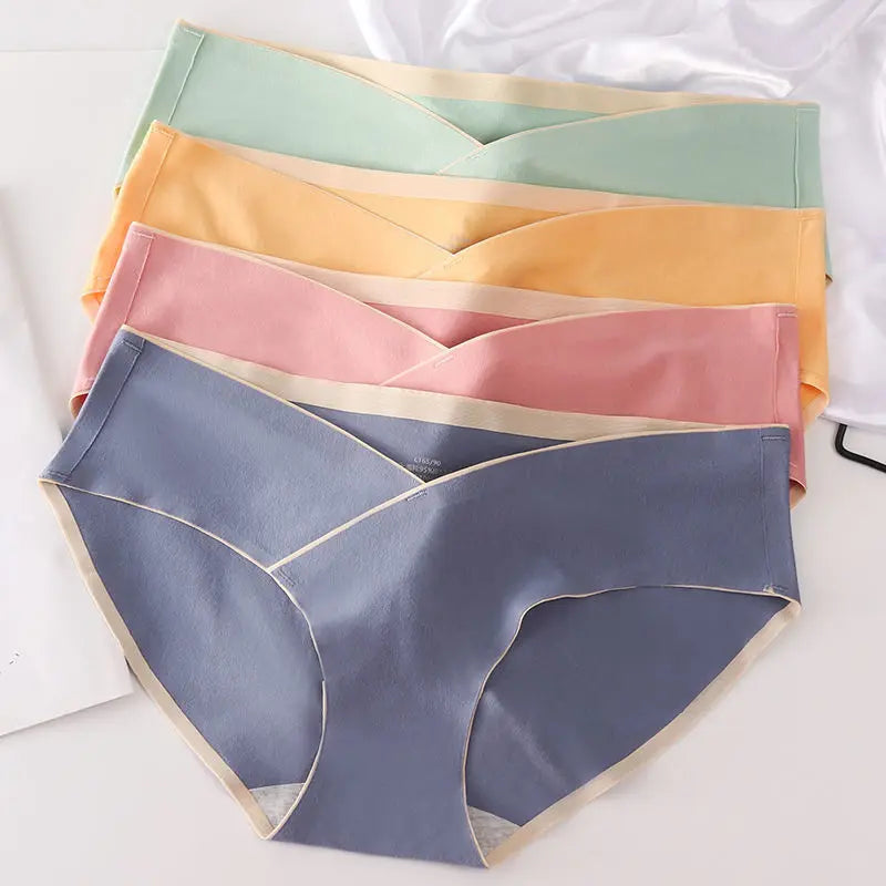 NestSoft – 5pc Low-Waist Cotton Maternity Brief Set