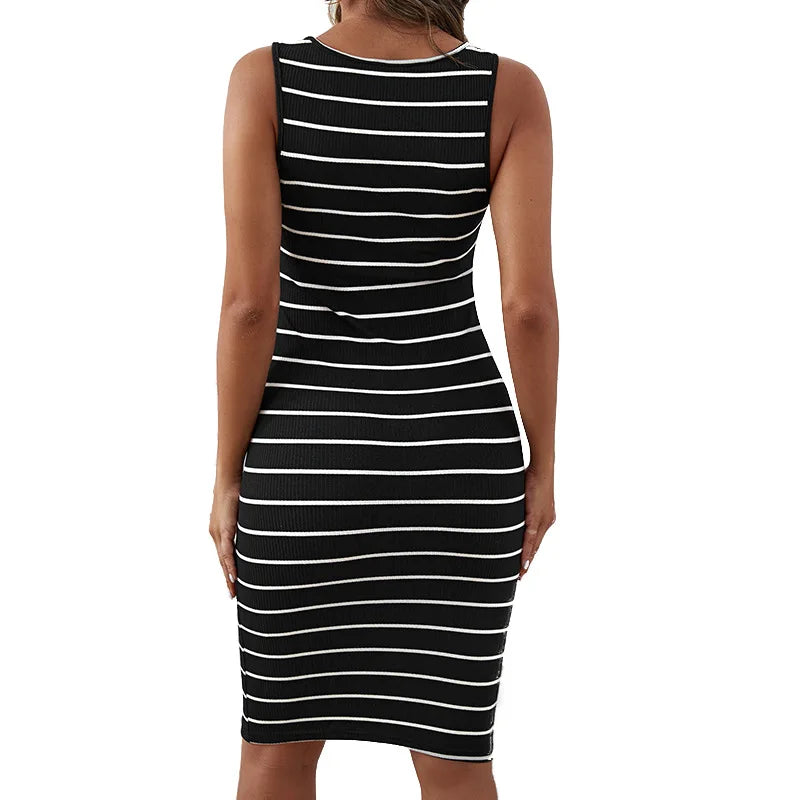 Moonline – Striped Maternity Dress