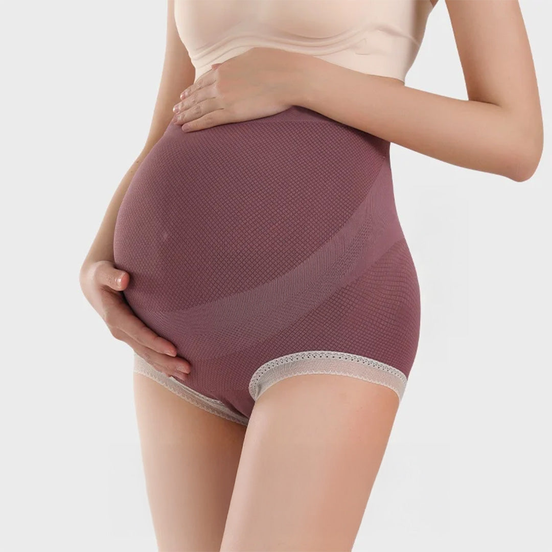 LaceNest – 3-Pack Adjustable High-Waist Maternity Briefs