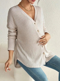 Nurtura – V-Neck Knit Nursing Blouse