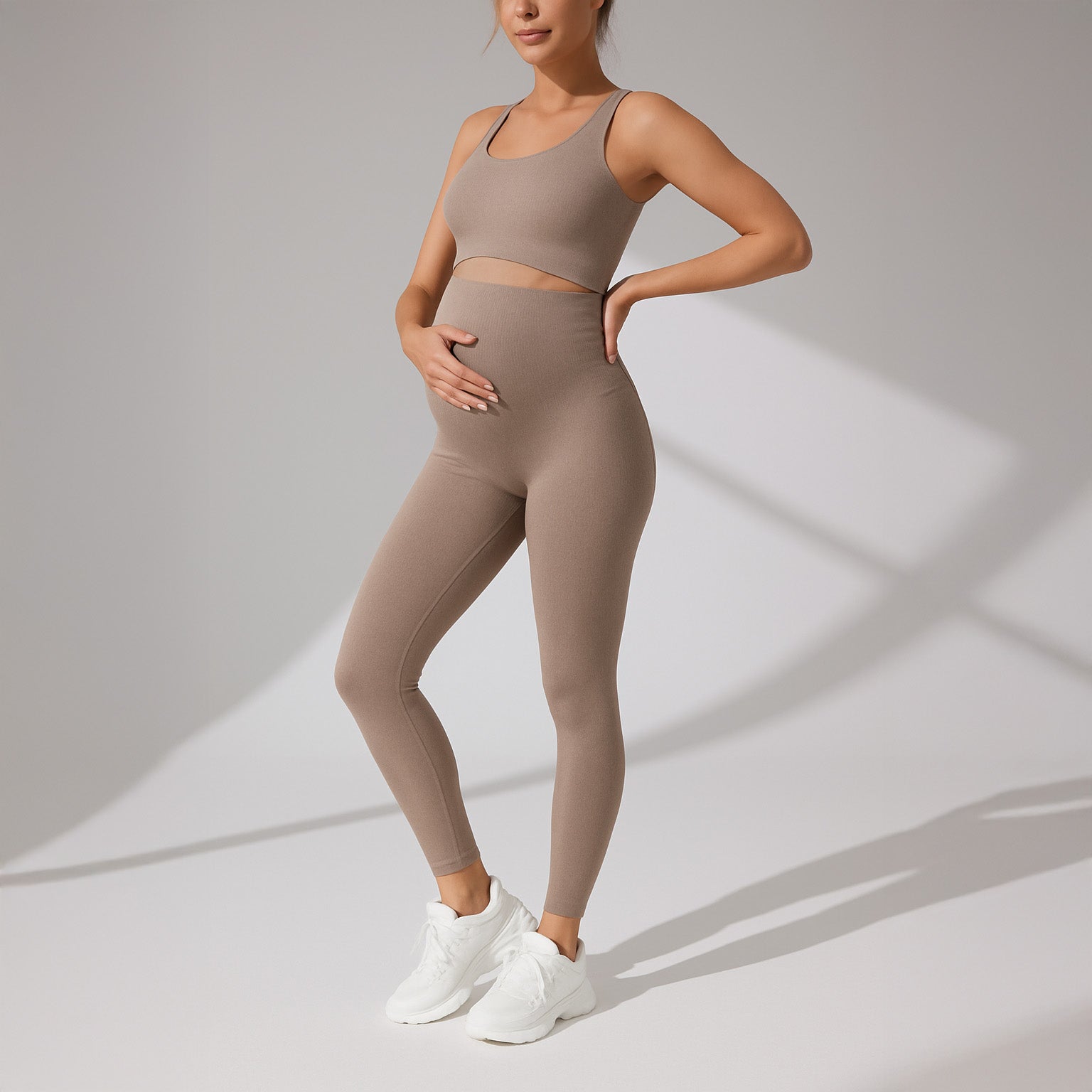 AlignBloom – Seamless Maternity Yoga Set