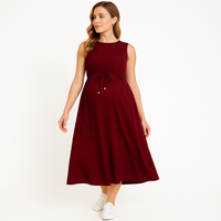 WillowEase – Belted Maternity Swing Dress