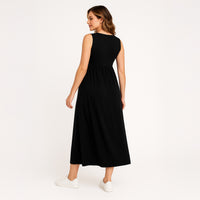 WillowEase – Belted Maternity Swing Dress