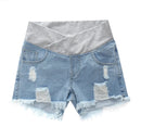 BreezyBump – Low-Waist Denim Maternity Shorts