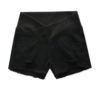 BreezyBump – Low-Waist Denim Maternity Shorts