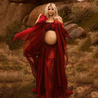 Elira – 2-in-1 Chiffon Maternity Dress Set