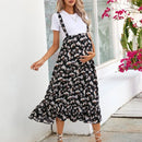 Blossom Fern – Floral Maternity Suspender Dress
