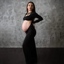 Veloura – Backless Maternity Bodycon Gown