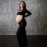 Veloura – Backless Maternity Bodycon Gown
