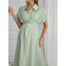 Morningline – Striped Maternity Shirt Dress