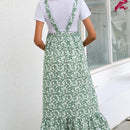 Blossom Fern – Floral Maternity Suspender Dress