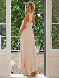Luma Belle – White A-Line Maternity Dress