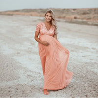 Starlit Shore – Sequin Maternity Photography Dress