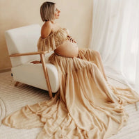 Elira – 2-in-1 Chiffon Maternity Dress Set