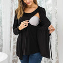 Elowen – Layered Look Maternity Hoodie