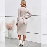 Silva Muse – Slim Long-Sleeve Maternity Dress