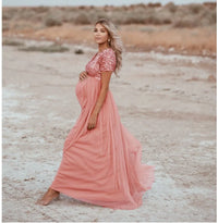 Starlit Shore – Sequin Maternity Photography Dress