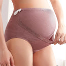 CloudNest – Adjustable High-Waist Cotton Maternity Brief