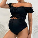Noir Nest – High-Waisted Maternity Bikini