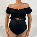 Noir Nest – High-Waisted Maternity Bikini